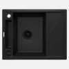 Zlewozmywaki|Deante Zlewozmywak granitowy 1-komorowy MAGNETIC ZRM N11A czarny mat