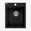 inny Zlewozmywak jednokomorowy 39x48 cm czarny granitowy LAVEO SOL