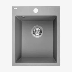 Zlewozmywaki|inny Zlewozmywak jednokomorowy 39x48 cm szary kamienny granitowy LAVEO SOL