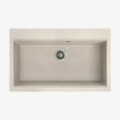 inny Zlewozmywak jednokomorowy z dużą komorą 80x50 cm beżowy LAVEO VIR