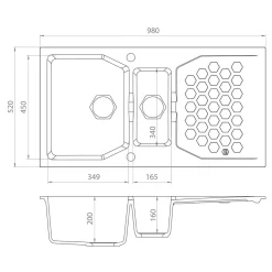 Zlewozmywaki|Alveus Zlewozmywak SANTORINI 70 twilight