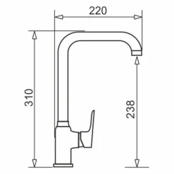 Zlewozmywaki|ZHEF Zlewozmywak z baterią czarno-srebrną HEROS 78x48 cm