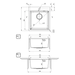 Zlewozmywaki|Deante Zlewozmywak z baterią wielofunkcyjną OLFATO SATYNA