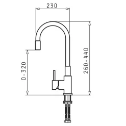 PYRAMIS POLSKA SPÓŁKA Z OGRANICZONĄ ODPOWIEDZIALNOŚCIĄ Zlewozmywak ZEFIR z baterią HERA szary beton 79x50 cm + Pyra Clean