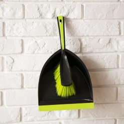 Akcesoria Do Sprzątania| Zmiotka i szufelka limonka