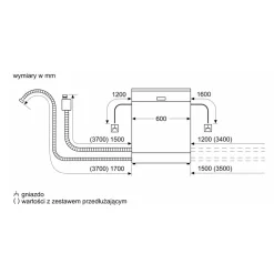 BOSCH Zmywarka do zabudowy 60 seria 4 SMH4HVX00E